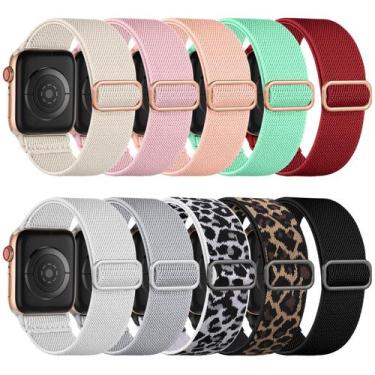 Imagem de Pulseiras Elásticas de Nylon Maledan (10 Unidades) para Apple Watch
