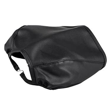 Imagem de SHMTOOL Capa de proteção de sutiã de tanque de combustível de vinil de 4,5 galões preto para Harley Sportster XL 883 1200 2004-2017