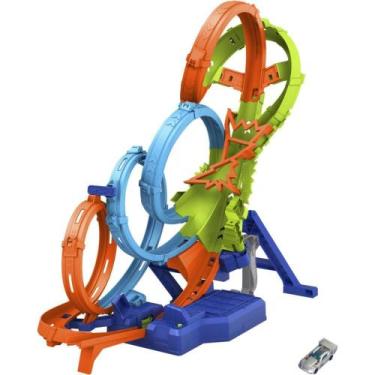 Imagem de Hot Wheels Pista Action Voltas e Colisões Desafiadoras - Mattel