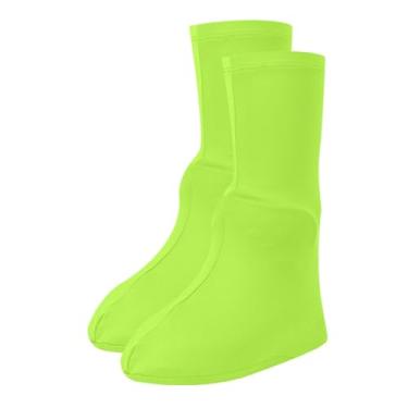 Imagem de YIJU Sapatos cobre sapatos Protetor Acessórios à prova d'água Capas de botas reutilizáveis ​​Galoshes para o jardim chuvoso de ciclismo ao ar livre, Verde, Criança