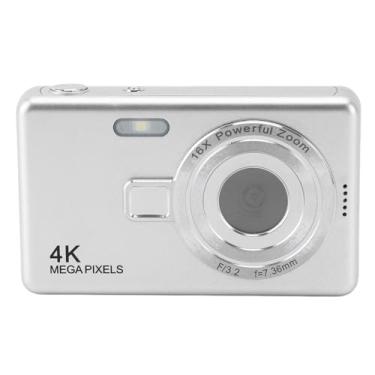 Imagem de Câmera Digital Compacta, Câmera de Viagem de Câmera Digital de 12mp 1080p (Prata)