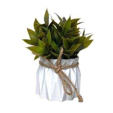 Imagem de Vaso Plantinha Artificial Verde Decoração - Floralis