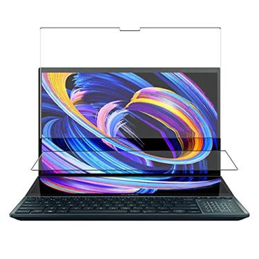 Imagem de Puccy Pacote com 4 películas protetoras de tela, compatível com ASUS ZenBook Pro Duo 15 OLED UX582 UX582LR 39.6 cm TPU Guard (não protetores de vidro temperado), transparente