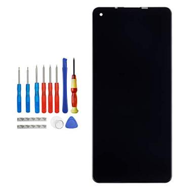 Imagem de Vvsialeek Tela LCD AMOLED de substituição compatível com Samsung Galaxy A21 SM-A215U SM-A215U1 2020 16.5 cm montagem de tela sensível ao toque com kit de ferramentas (preto)