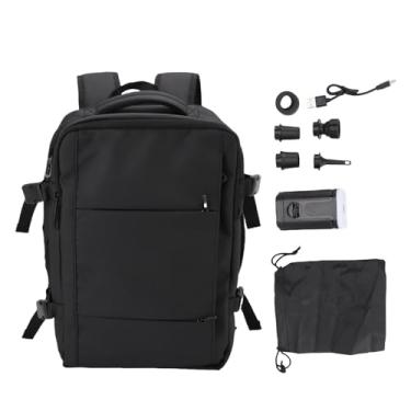 Imagem de Mochila de Compressão a Vácuo Com Design Expansível, Trava TSA, Sacos de Separação Molhada Seca, para Viajar Preto