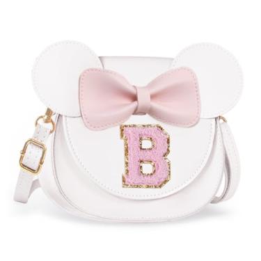 Imagem de Aganmi Linda bolsa tiracolo para meninas 2, 3, 4, 5, 6, 7, 8 anos, presente de aniversário, carteira infantil, Creme, 7.1*6.7*3.1in (18*17*8cm)