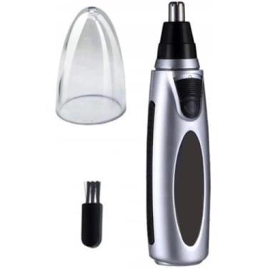 Imagem de Aparador de Pelos para Nariz e Orelhas Masculino e Feminino – Lâmina Inox Rotativa, Cabeça Hipoalergênica, Portátil e Fácil de Usar – Ideal para Uso Diário