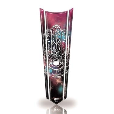 Imagem de Adesivo Faixa Gravata Tanque Moto Resinado Cacto Branco