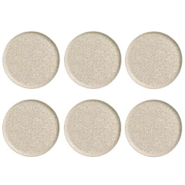 Imagem de Conjunto De Pratos Rasos 06 Peças Bio Luar Porto Brasil