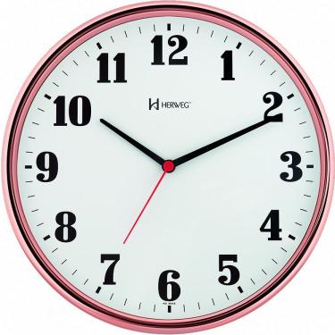 Imagem de 6125 Relógio De Parede 26cm Tic-tac Cromado Herweg Rosé
