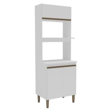 Imagem de Paneleiro Torre Quente 70cm Com 3 Portas E 2 Nichos 2416 Branco