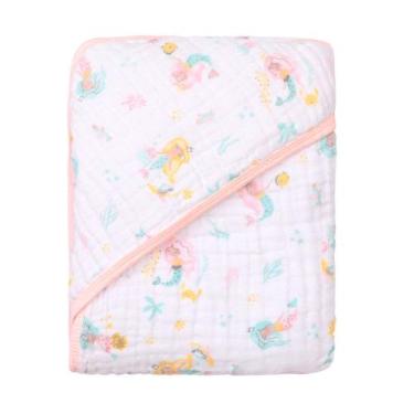Imagem de Toalha Banho Bebê Dupla Camada Soft Estampa Aquarelada - KARINHO, 4641
