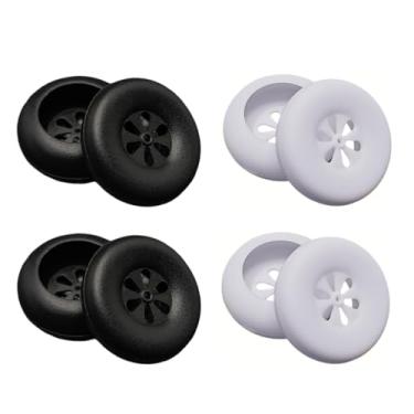 Imagem de CCeCCe Pares De Capas Silicone Para Fones Ouvido, Substituição Géis Ouvido Em Vez Almofadas Esponja, Protetores Auriculares Pele Completa Planos 18 Mm E Com Fio 3,5