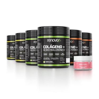 Imagem de 6 Potes Colágeno Verisol + Creme Resveratrol - Renova Be