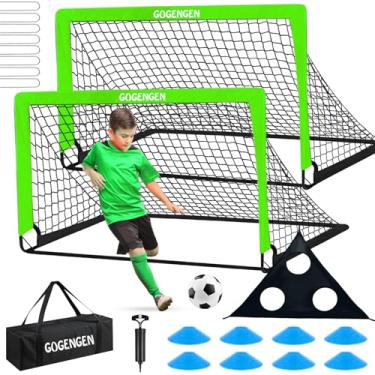 Imagem de GOGENGEN Baliza De Futebol, 2 6X4 Para Quintal Com Rede, Bola, Alvo, Cones, Equipamento Treino Crianças Pequenas E Jovens