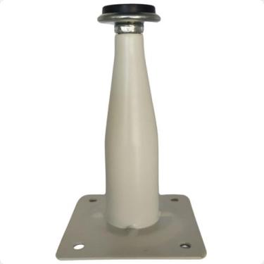Imagem de Kit 4 Un Pés Cônico 10cm Metal Com Regulagem Para Móveis - Metalnox, B