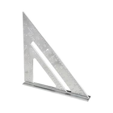 Imagem de Régua Triangular De 7 Polegadas, Liga De Alumínio, Carpinteiro, Ferram