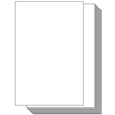 Imagem de 100 folhas de papel cartolina branco  Ohuhu 11 x 17, capa ecológica, c