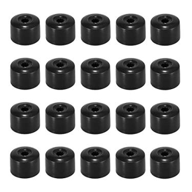 Imagem de X AUTOHAUX 20 peças 17 mm ID Roda Bloqueio Lug Bolt Nut Cover Cap com ferramenta de remoção de desmontagem para VW Sagitar Magotan Golf Passat Jetta Preto