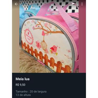 Imagem de Bolsa meia lua tamanho: 20 de largura altura:14,5 - Sonhos de bolsas