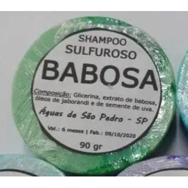 Imagem de Shampoo Sulfuroso  em barra de babosa.  Águas de São Pedro.  - Artesan