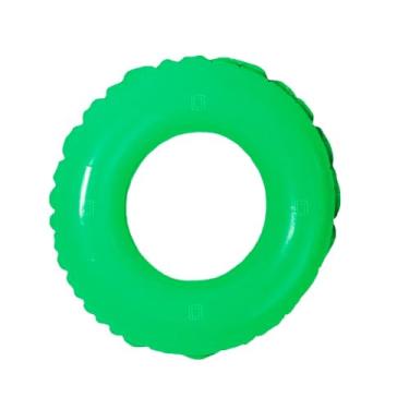Imagem de Boia Circular Colorida Redonda Criança 60cm Grande Brinquedo Inflável Piscina Praia (Verde)
