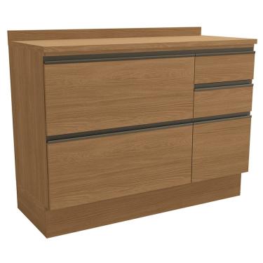 Imagem de Balcao Com Tampo 1P 4G 120 cm Maxxi G746 Canela Kappesberg