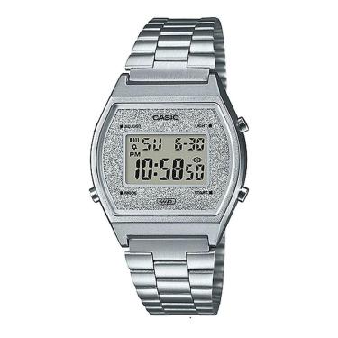 Imagem de Relógio Casio Feminino Digital Vintage Glitter Prata B640WDG-7DF