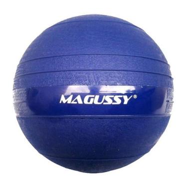 Imagem de Medicine Ball Borracha 4Kg Magussy, Azul