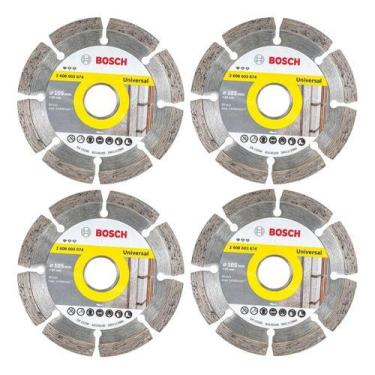 Imagem de Kit 4 Discos Diamantados 105mm Segmentado Bosch
