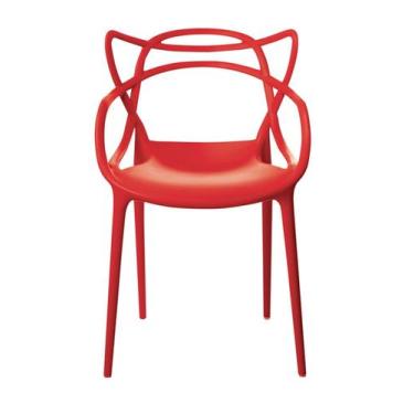 Imagem de Cadeira Allegra em Polipropileno cor Vermelho - 44938 - Sun House