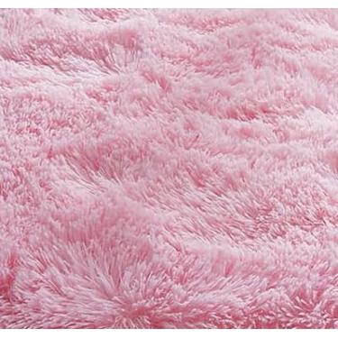 Imagem de Tapete Passadeira Felpudo 2m x 0.6m Antiderrapante - Para Quarto e Corredor, Macio e Quentinho(Rosa bebê)