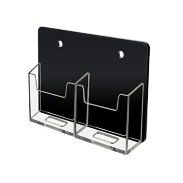 Imagem de Marketing Holders Suporte para cartão de presente de varejo pontos de recompensa exibição de cartão de visita de contato suporte de cartão personalizado suporte de parede vertical acrílico premium 2 bolsos MH-603784835167