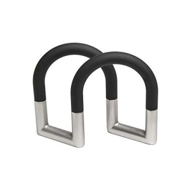 Imagem de Porta Guardanapo Squeeze Preto/niquel Em Aco Umbra Preto