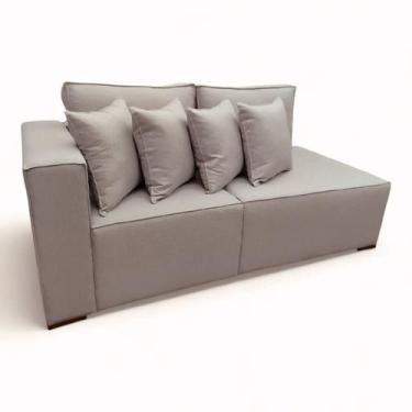 Imagem de sofá Toronto 2 lugares chese/ilha 190M - deddecor, Cinza claro