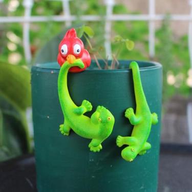 Imagem de Gancho de vaso de plantas com figura de tartaruga, abraçador de vaso de flores de tartaruga, estátua de tartaruga de resina, abraçadores engraçados para plantadores, abraçador de vaso de flores de