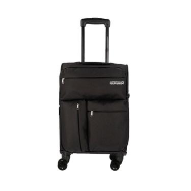 Imagem de Mala De Bordo American Tourister By Samsonite New Rio Poliéster Expansível Tsa Preta