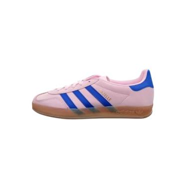 Imagem de adidas Tênis feminino Gazelle Indoor, Rosa claro/azul claro/goma, 34