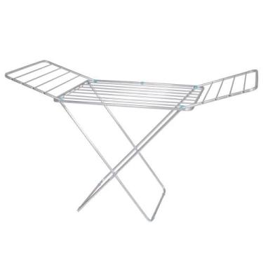 Imagem de Varal de Chão 1,60m X 64cm X 1m Alumínio Com Abas Maxi 6140 MOR