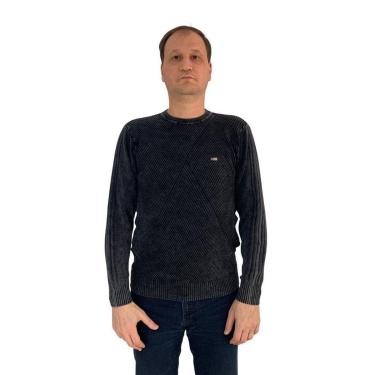 Imagem de Suéter Sallo Tricô Confort Preto 8113 - Preto P-Masculino