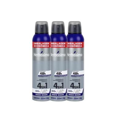 Imagem de Kit Desodorante Aerosol Antitranspirante Herbíssimo Snow Moon 250Ml -3