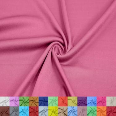 Imagem de Stylish FABRIC Forro interloque 100% poliéster de 152 cm de largura – tecido de malha leve elástico bidirecional da The Yard para vestuário, maternidade, decorações de festa, cortinas, artesanato e