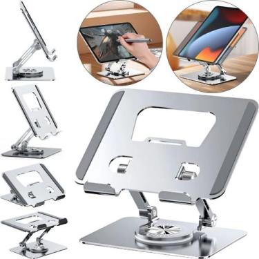 Imagem de Suporte Articulado Mesa Para Tablet iPad Kindle Base Giratória 360 Ser