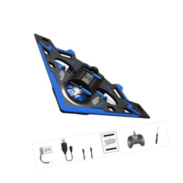 Imagem de Colaxi Avião de brinquedo de espuma com controle remoto, brinquedo decorativo de simulação de caça, avião RC para crianças, presente para jardim, casa, sala, Azul