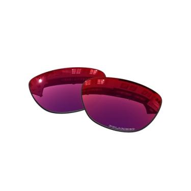 Imagem de Lentes de substituição OOWLIT compatíveis com óculos de sol Oakley Jupiter Carbon, Purple Red Combine8™ Polarized, One Size