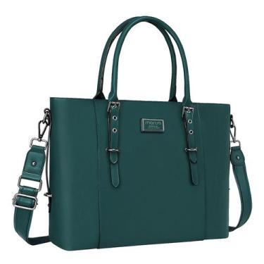 Imagem de Sacola para laptop MOSISO PU Leather Waterproof 17-17.3