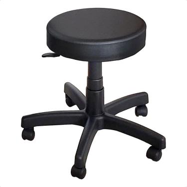 Imagem de Cadeira Mocho Banqueta Giratória com Rodízios e Pistão a Gás