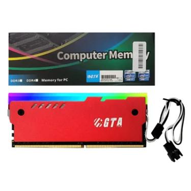 Imagem de Memoria RAM Para Desktop Gta Tech, 16GB, 3200MHz, DDR4, CL22, 1.2V, C/ Dissipador RGB - Gt16g3200l20dcr