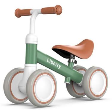 Imagem de Balance Bike Liberry para 1-3 anos com assento ajustável verde