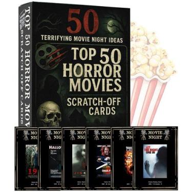 Imagem de Scratch Off Cards GIFTSFARM Os 50 melhores filmes de terror com caixa